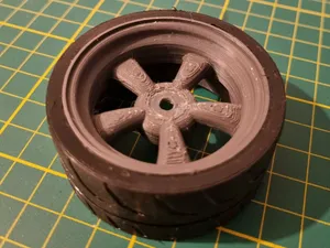RC Wheel Scale 1:10 - American Racing Style Wheel