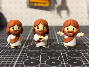 Mini Jesus - Multi-Poses Figures + Keychains