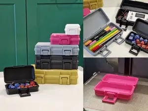 Set of cases with clasp (Print-in-place box)