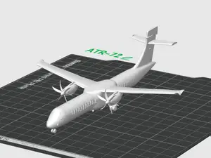 ATR-72 Twin-Prop Aircraft Scale Model (1:85)