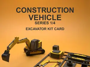 Excavator Kit Card – Construction Series 1/4