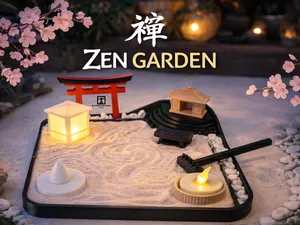 en Garden Set – Mini Japanese Sand Garden