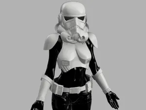 Sexy Female Imperial Stormtrooper Cosplay Armor