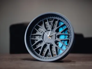 BBS LM Wheel Clock - 3D Printable Model