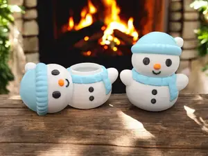 Snowman Container, Ornament and Mini