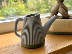 Ribbed Two-Color Watering Can (≈600 ml)