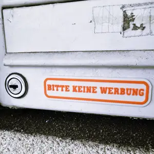 Bitte keine Werbung Schild