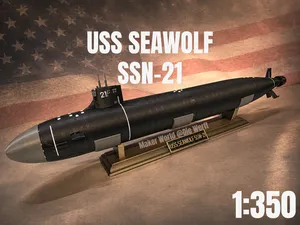 USS Seawolf SSN 21 1:350