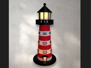Leuchtturm Maritim, Lighthouse 34cm LED Bausatz