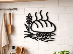Wanddeko „Brot & Getreide“