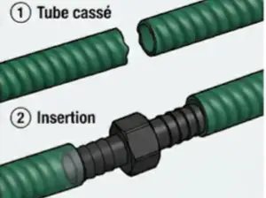 Jonction de réparation pour Tuyaux 20mm Intérieur