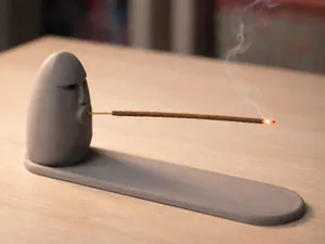 Stone Face Incense Stick Holder – Minimal Zen