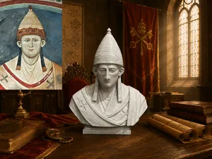 Pope Innocent III Lotario dei Conti di Segni Bust