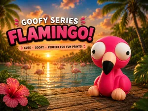 Goofy series – FLAMINGO Movable Eyes NOAMS