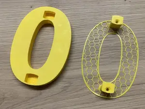 House Number + drilling template, Hausnummer