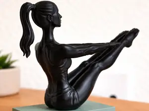 Pilates Woman Sculpture/Fitness Figurine, Yoga