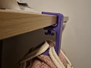Adjustable desk hook for bags or handbags