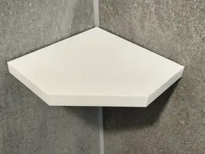 Octagon Bathroom Corner Shelf – Hidden Mount