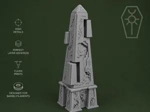 Necron Energy Obelisk – Sci-Fi Terrain