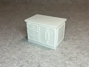 Dollhouse kitchen island miniature