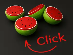 Fidget Clicker - Wassermelone 