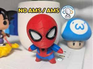 Rotating Head Chibi Spiderman (NO AMS/AMS)