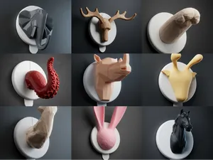 Modular Animal Wall Hook Series (14 Designs)