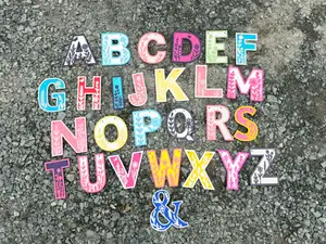 Floral Letters Wall Art