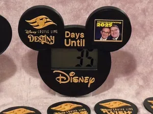 Disney Vacation Countdown with destination coins