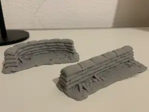 Modulare Sandsack - Stellung für 28-32mm Tabletop