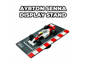 Soporte de exhibición F1 1:43 Ayton Senna