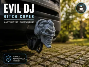 Evil DJ Tow Hitch Cover – Universal Trailer Cap