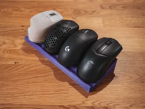 Multi-Mouse Stand with Hidden Dongle Storage