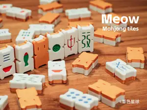 Meow mahjong tiles