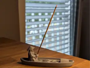 Zen Fisherman Boat Incense Holder | Ash Catcher