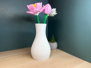 Flowline Vase/Modern Spiral Decor