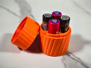 18650 Battery Twist Lock 4 Slot Case