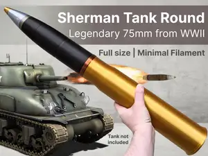 WWII Sherman M4 Tank Shell | Full-size, only 600g
