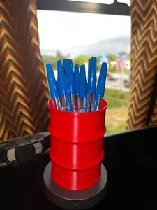 Oil Barrel Pen Holder