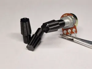 Tall 25mm Fluted Potentiometer Knob
