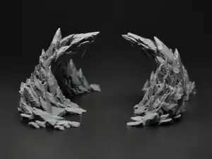 Stone Valley Arch - DND Miniature Terrain