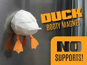 Cute Funny Duck Booty Magnet - No Supports!