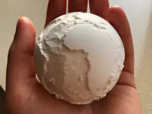 Earth Globe – Ocean Bathymetry Relief (NASA Data)