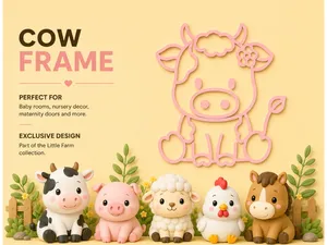 Wall art : Cow Frame