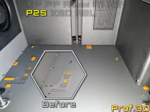 P2S Build Chamber Bottom Holes Cover ⧸ Plug'n Play