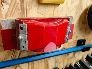 Sanding Block holder and sandpaper storage