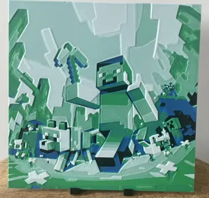 Minecraft logo HueForge