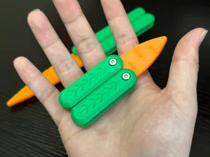 萝卜蝴蝶刀（短款）Carrot Balisong（Short model）