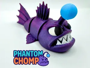 Phantom Chomp – Articulated Angler Fish Flexi Toy