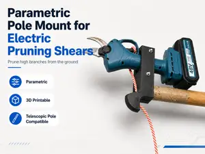 Parametric Pole Mount for Electric Pruning Shears